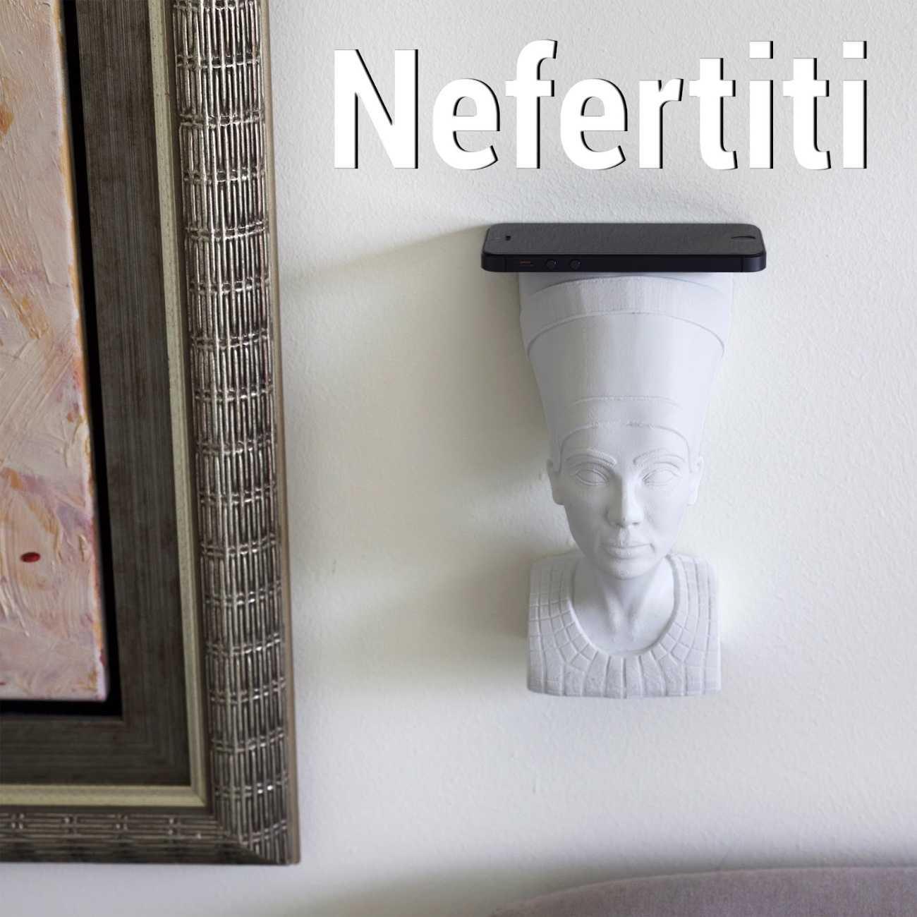 3D Utskrift - 3D Design -3dbutik.se NEFERTITI MINIHYLLA..