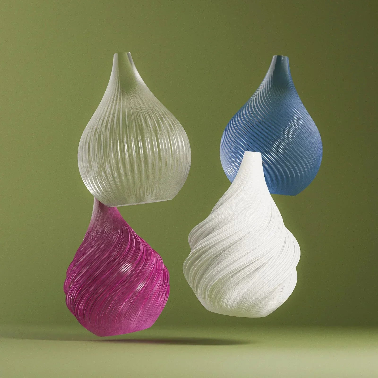 Swirl Drop Ornament Set - 3dbutik.se