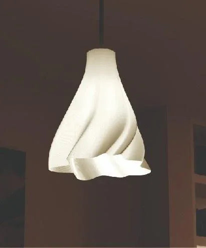 3D Utskrift - 3D Design -3dbutik.se Silken Flow hänglampa..