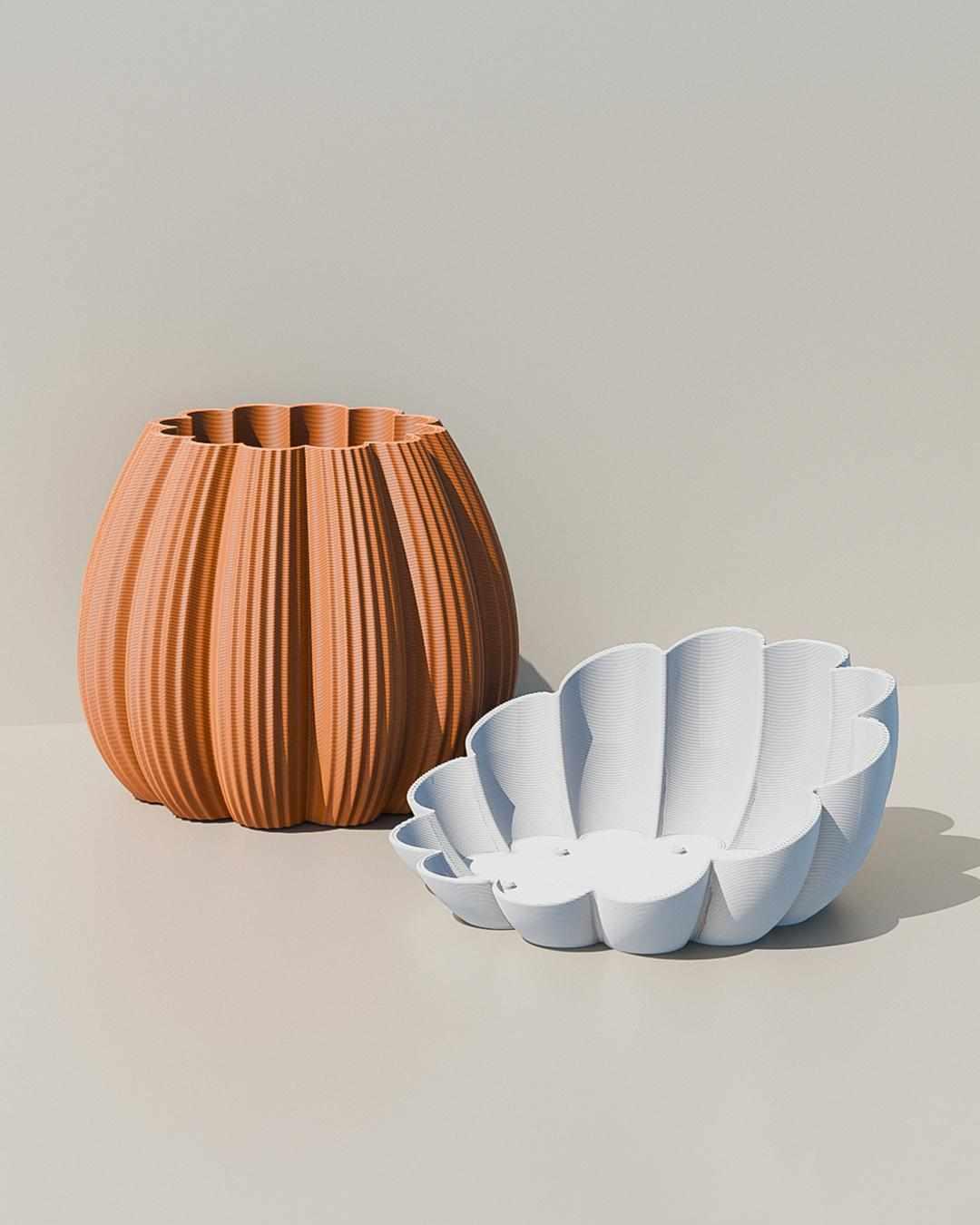 3D Utskrift - 3D Design -3dbutik.se planteringskruka..