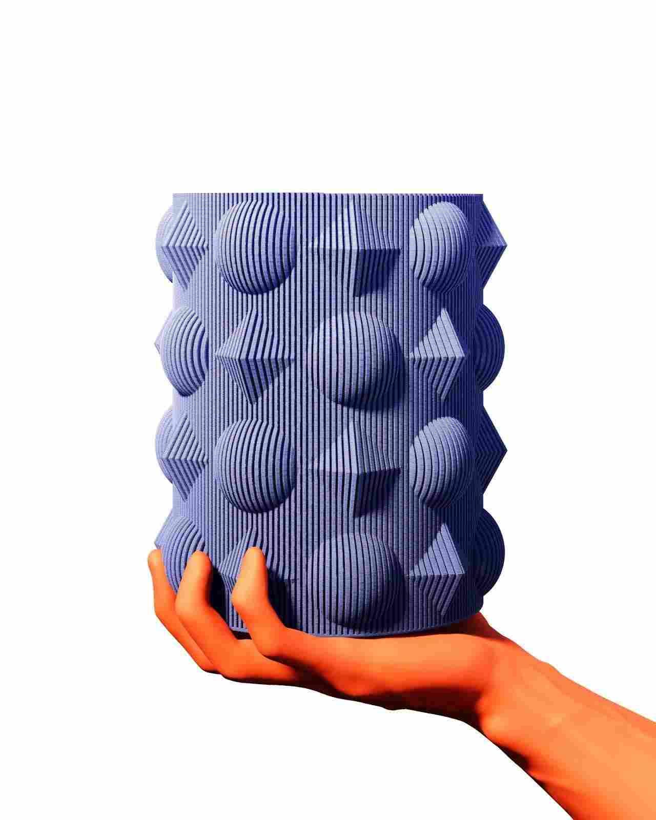 3D Utskrift - 3D Design -3dbutik.se ORBIKUBENS VAS..