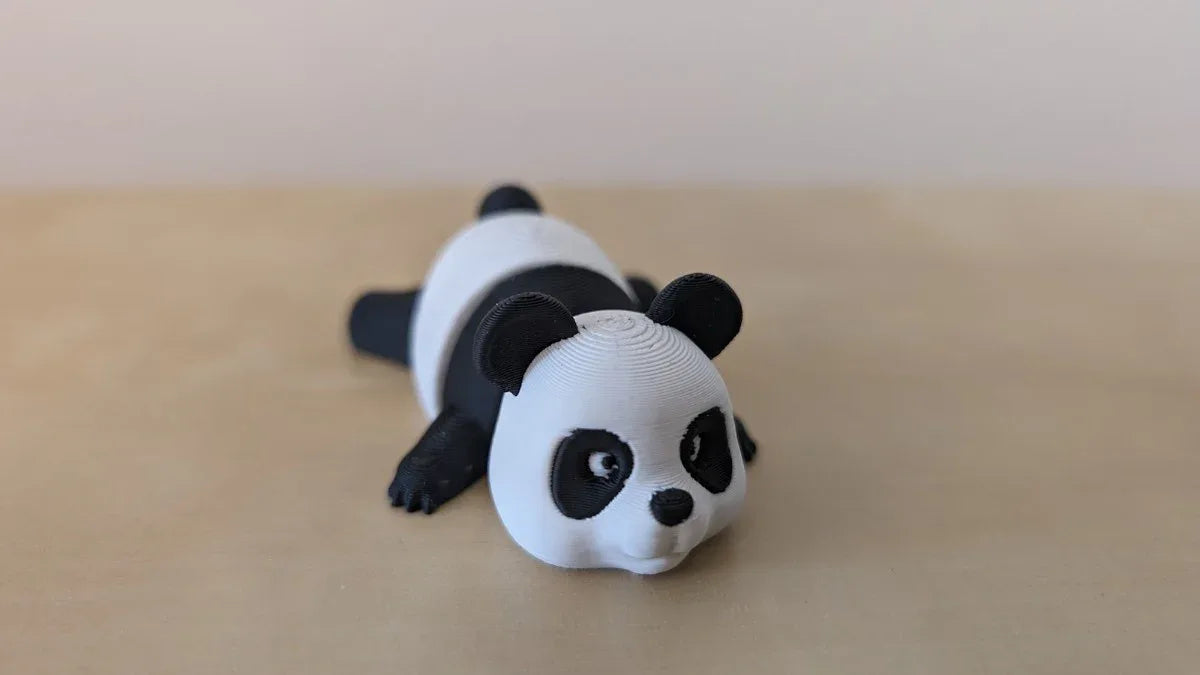 3D Utskrift - 3D Design -3dbutik.se PANDA - LEDAD FIGURNYCKELRING..