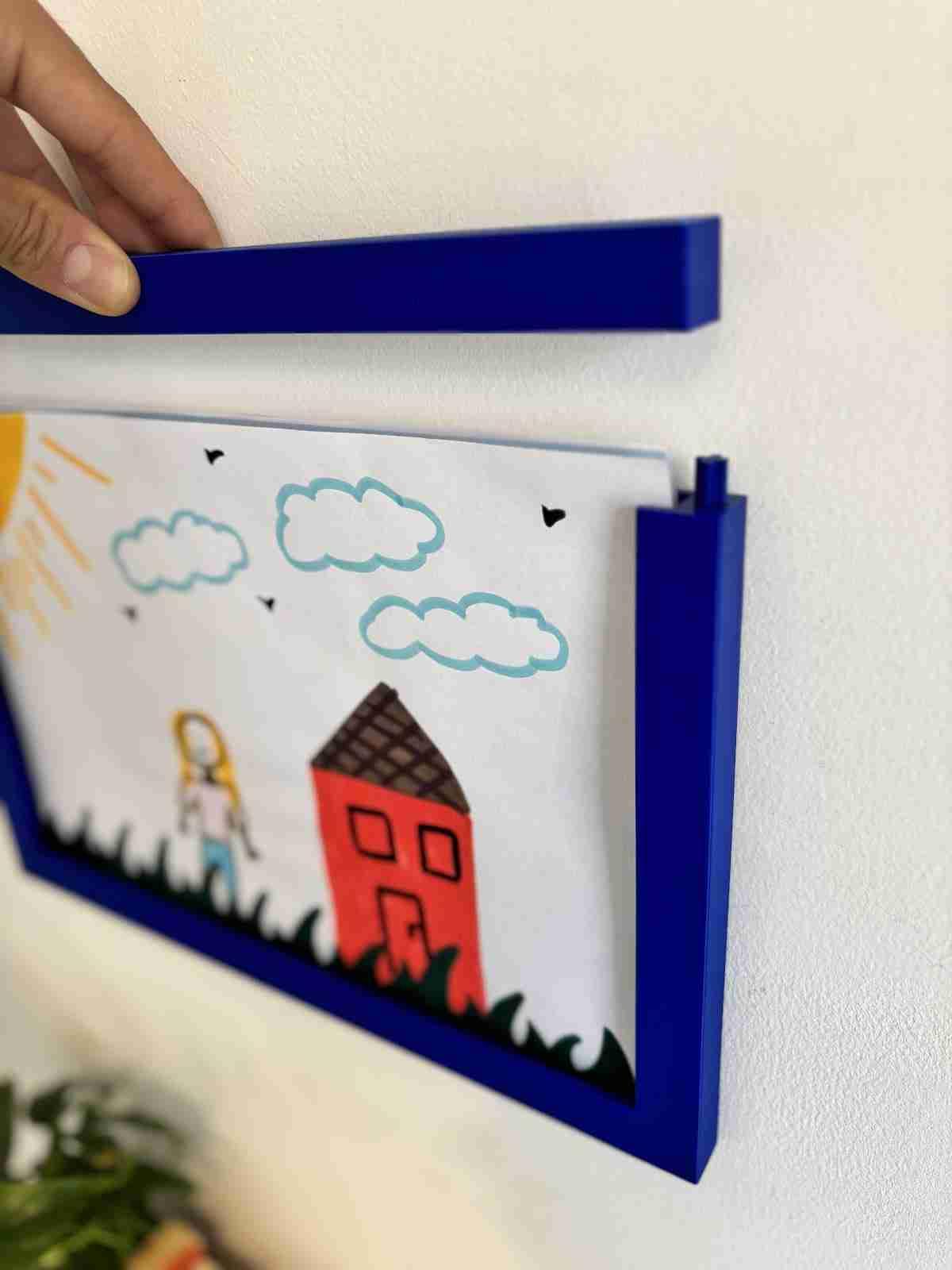 A4 väggram – Toppmatad, flersidig hållare.. - 3dbutik.se