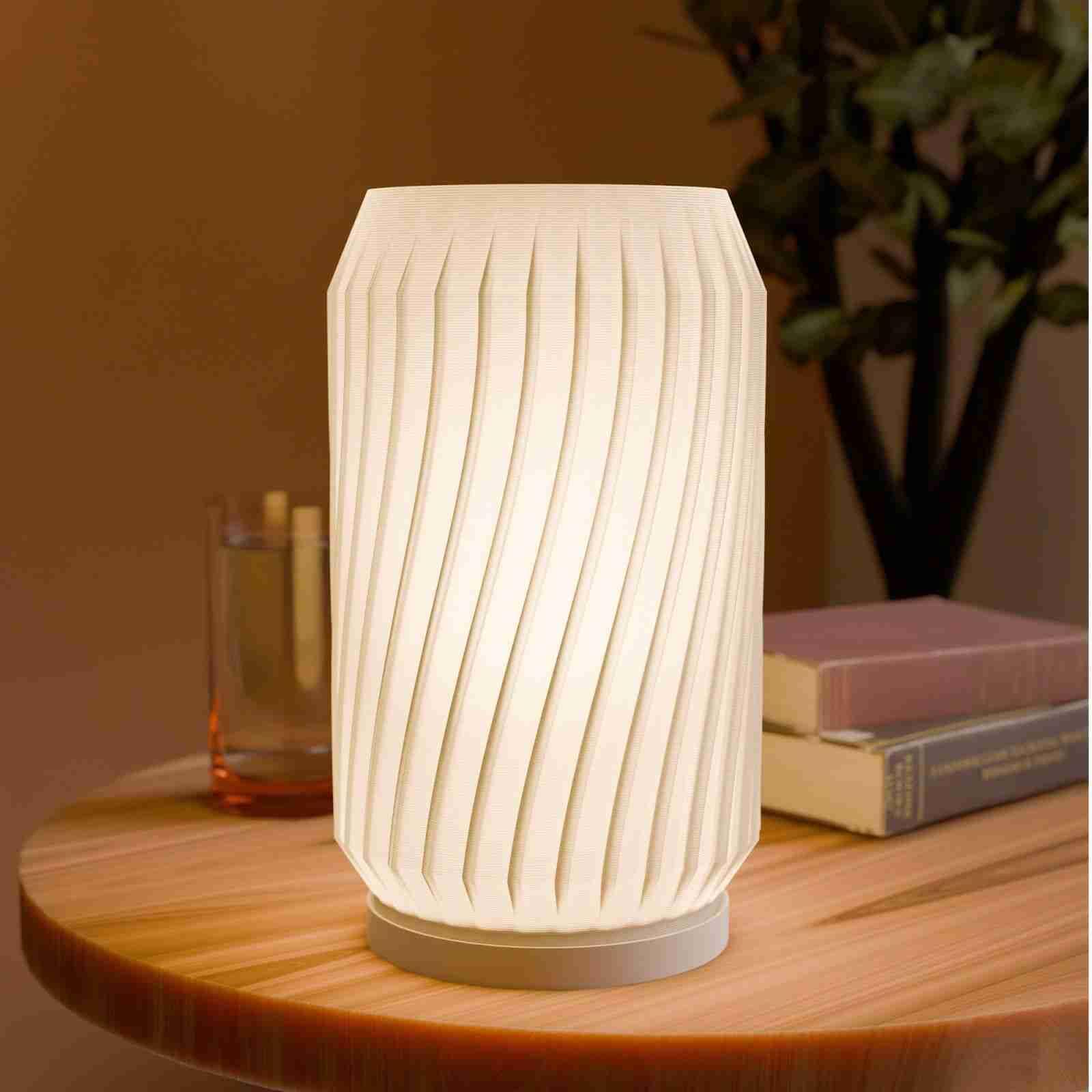 3D Utskrift - 3D Design -3dbutik.se Modern twist-lampa..