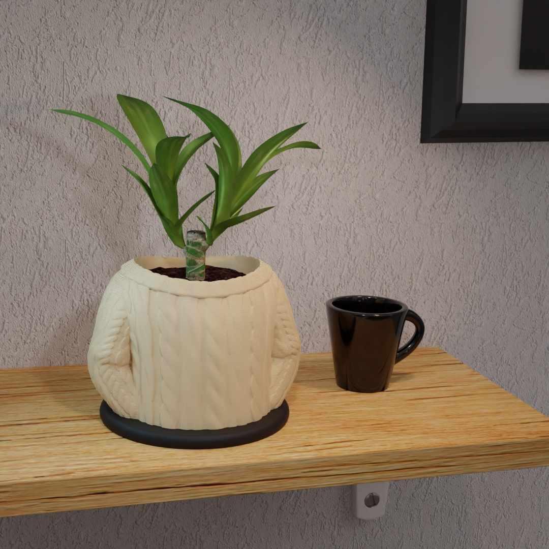 Ulltröja Planteringskruka.. - 3dbutik.se