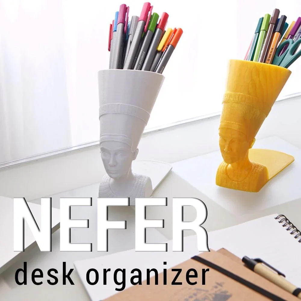 3D Utskrift - 3D Design -3dbutik.se NEFER – PENNHÅLLARE..
