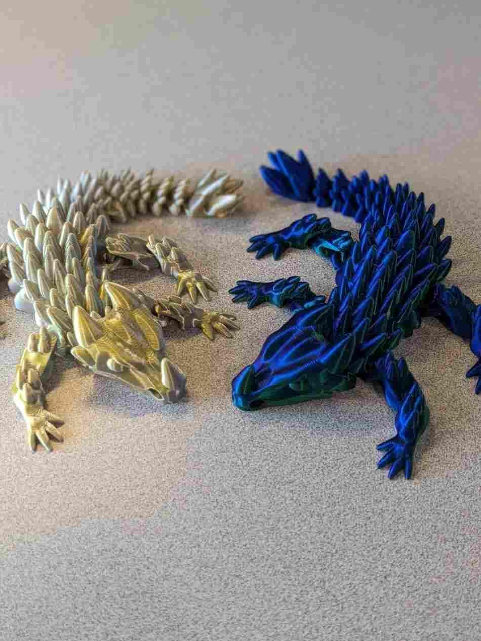 3D Utskrift - 3D Design Liten babydrake - Artikulerad drake