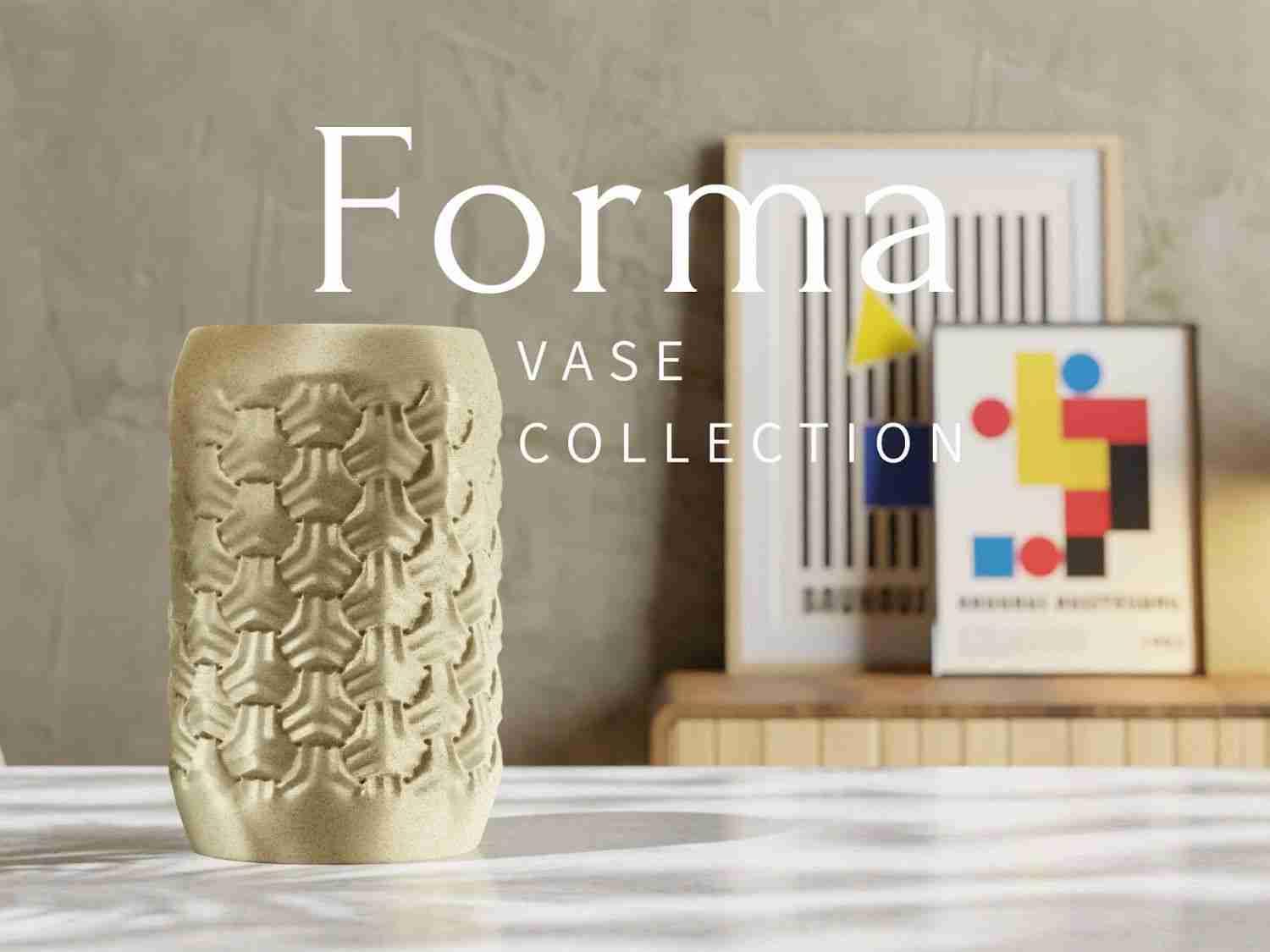 3D Utskrift - 3D Design -3dbutik.se Kumo-vasen – Forma-vassamlingen..