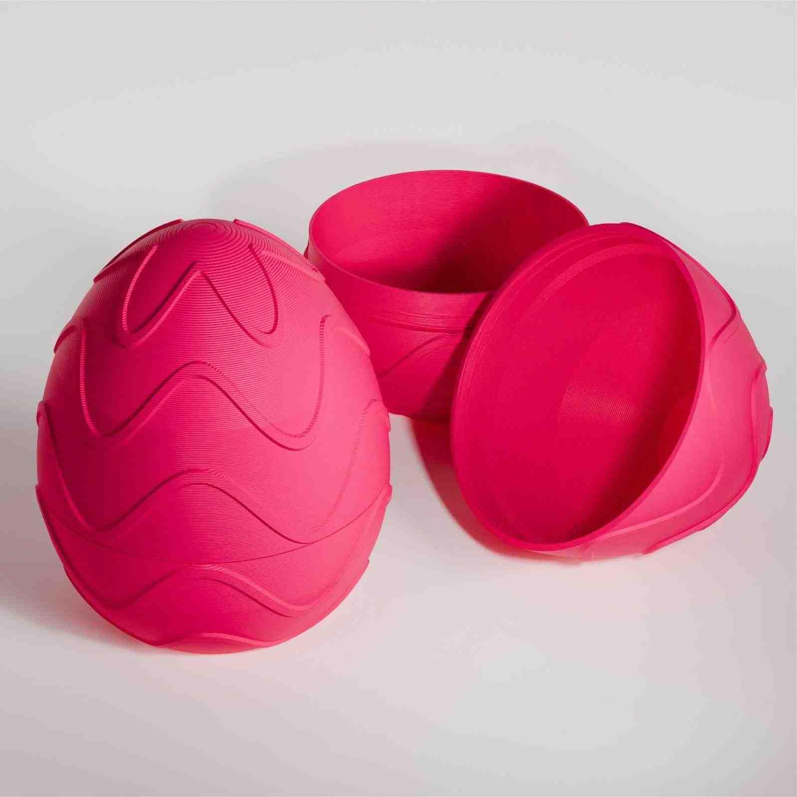 3D Utskrift - 3D Design -3dbutik.se Påskäggsbehållare - Vågor..