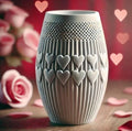 3D Utskrift - 3D Design -3dbutik.se Elegant Alla hjärtans dag-vas..