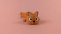 3D Utskrift - 3D Design -3dbutik.se KATT - LEDAD FIGURNYCKELRING..