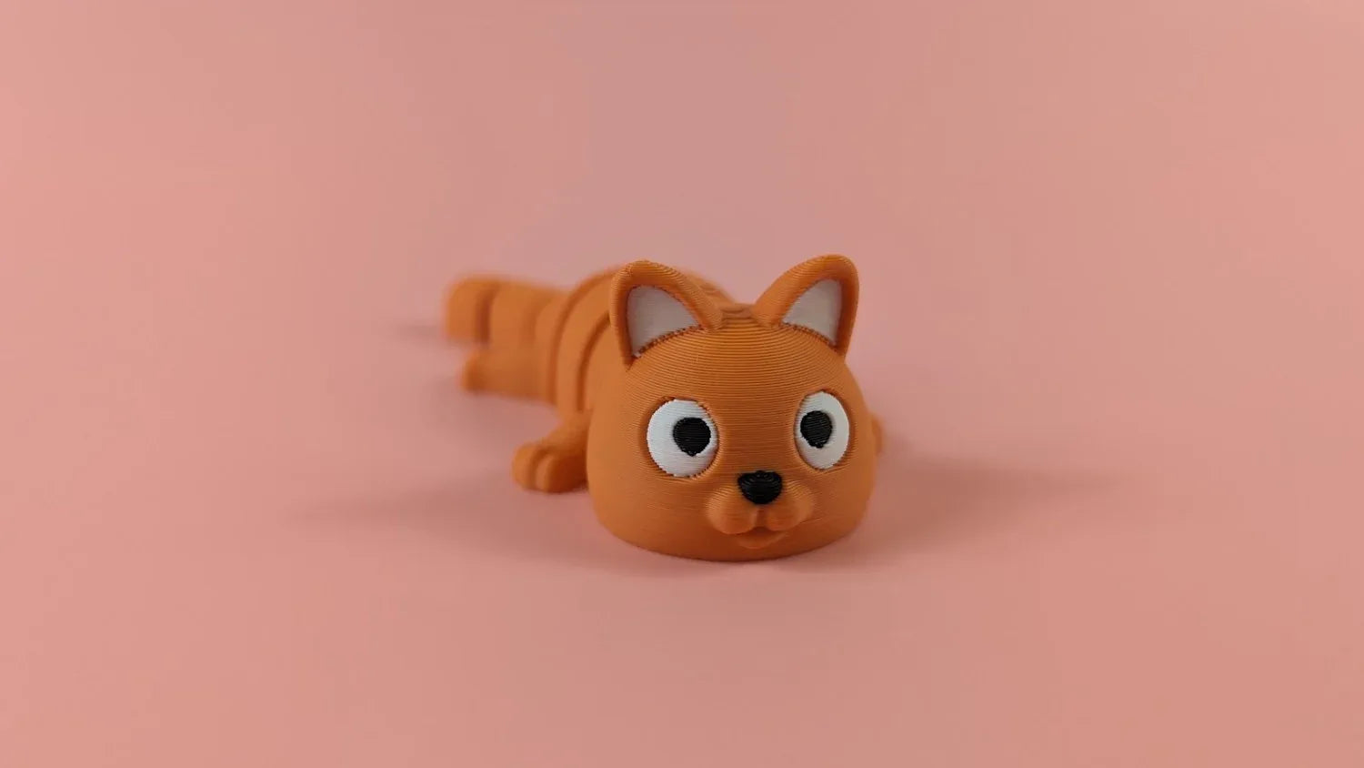 3D Utskrift - 3D Design -3dbutik.se KATT - LEDAD FIGURNYCKELRING..