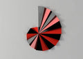 3D Utskrift - 3D Design -3dbutik.se SPIRAL AV THEODORUS VÄGGDESIGN..
