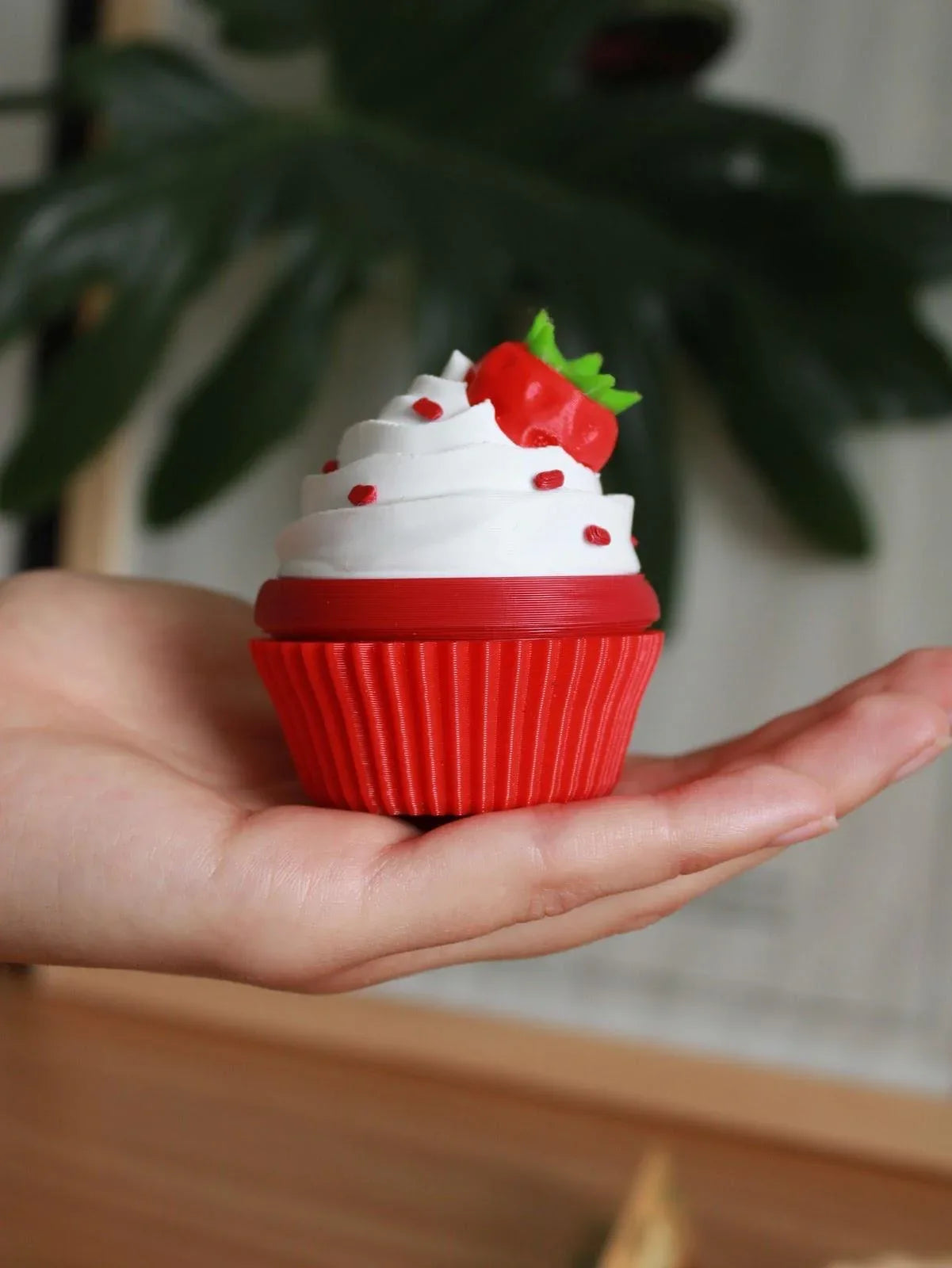 3D Utskrift - 3D Design -3dbutik.se RedVelvet Cupcake-kvarn..