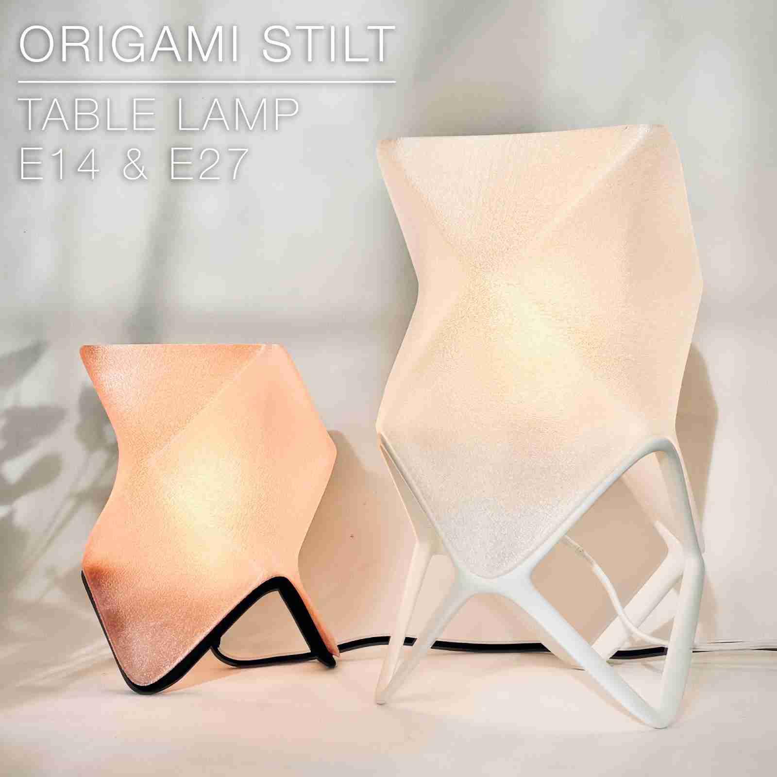 3D Utskrift - 3D Design -3dbutik.se ORIGAMI bordslampa..