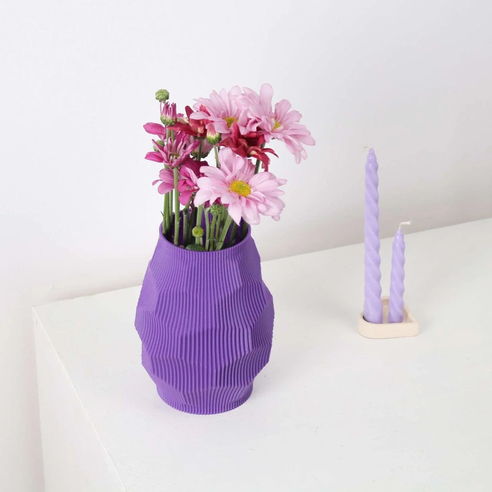 3D Utskrift - 3D Design -3dbutik.se Hexa Blomvas..