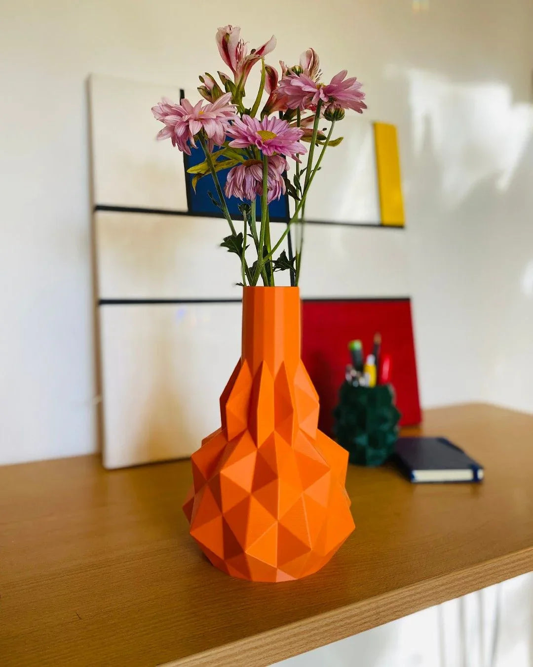 3D Utskrift - 3D Design -3dbutik.se Polyblomvas..
