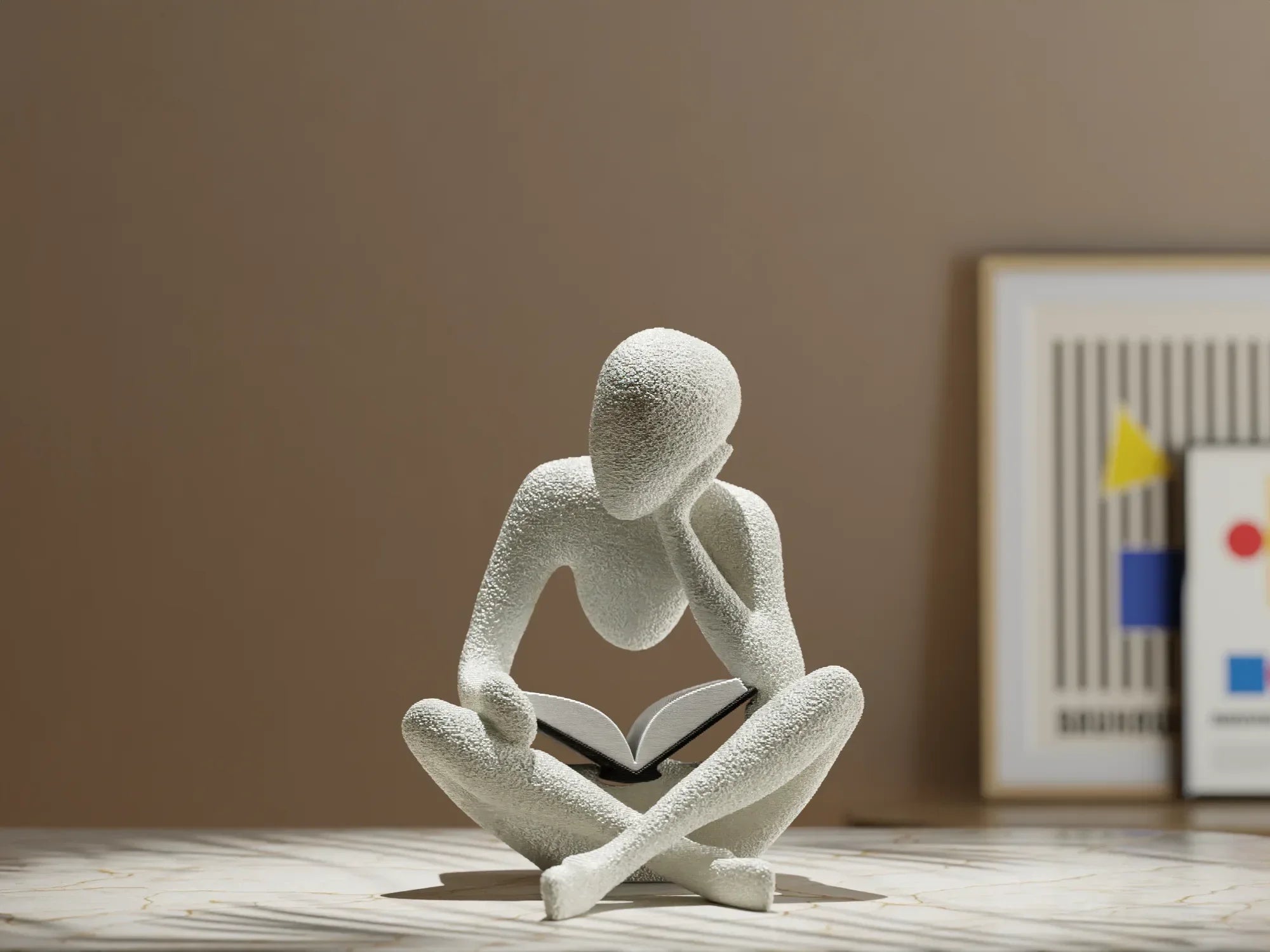 NOBody-figuren - Denna skulptur fångar den fridfulla läsningen - 3dbutik.se